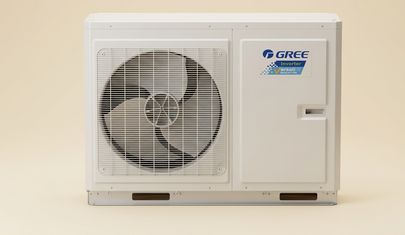 Pompă de căldură Gree Versati IV 8 kW – Încălzire, răcire și apă caldă eficientă, cu Wi‑Fi
